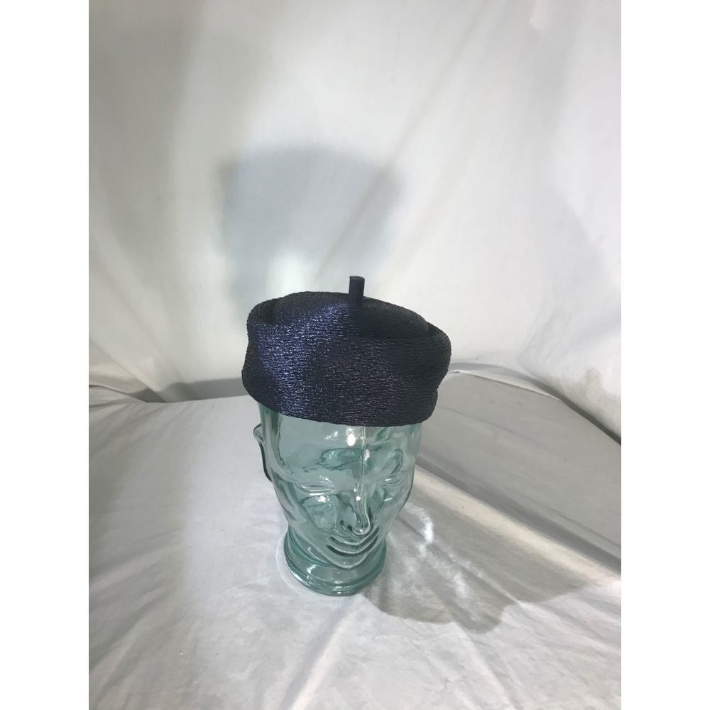 Vintage 1980 Blue Beret Womans Hat